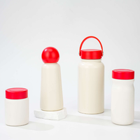 Nouvelle Tasse Isotherme à Double Paroi avec Couvercle Sphérique Rouge – Bouteille d'Eau et Mug de Voyage Portable et Personnalisable