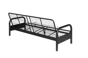 Metal Type <b>Platform</b> <b>Bed</b> King-Full Size Convertible <b>Bed</b> <b>Frame</b> Dormitory Construction Single Tier Coated Pipe Manufacturers Sell - Product Image 2