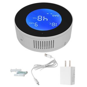 <b>Smart</b> WiFi CO Gas Leak Detector with App Control LED Plastic Blue/Black/White/Pink for Warehouse Use FCC Certified - Product Image 2