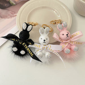 لطيف الكرتون الملونة على شكل حيوان سبيكة 3D سلسلة المفاتيح العصرية للنساء حقيبة الديكور هدية - Product Image 3