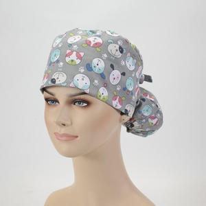 Casquette chirurgicale infirmière en tissu tissé réglable pour usage médical, vétérinaire, hospitalier, chapeau de travail pour vétérinaires et pharmaciens - Product Image 3