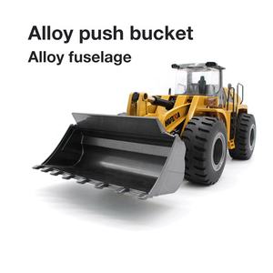 <span class=keywords><strong>Huina</strong></span> 1583 <span class=keywords><strong>V4</strong></span> 2.4 GHz Chargeuse sur Roues en Alliage Métal Modèle Moulé sous Pression Télécommandé, Camion Bulldozer RC de Construction Échelle 1/14 10 Canaux - Product Image 3