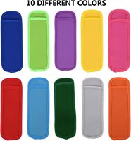 Housse de protection réutilisable pour congélateur, supports pour sucettes glacées, sacs pour sucettes glacées, manchons pour sucettes glacées, manchons pour glaçons