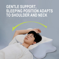 Oreiller ergonomique en mousse à mémoire de forme, soutien doux pour le cou et les épaules, oreiller profilé adapté à plusieurs positions de sommeil pour soulager la douleur