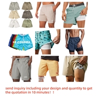 Shorts de Bain Designer en Nylon Personnalisés pour Hommes, Taille Élastique, Extensibles dans 4 Sens, Idéaux pour la Plage, le Sport et le Surf