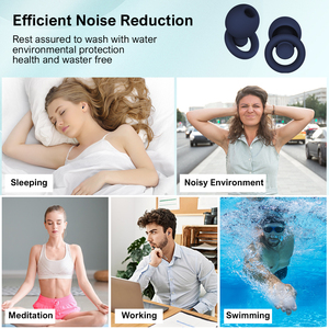 Bouchons d'oreilles personnalisables avec logo, réduction du bruit, pour sommeil silencieux, marque privée, pour fêtes, sur mesure, réutilisables - Product Image 4