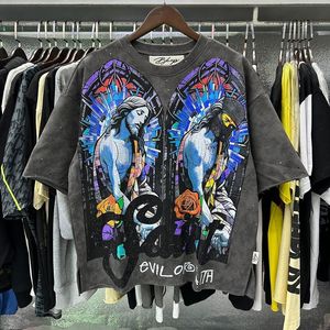 Nouveau <span class=keywords><strong>T</strong></span>-<span class=keywords><strong>shirt</strong></span> BKYS à manches courtes unisexe, style <span class=keywords><strong>vintage</strong></span> américain, imprimé crâne et clown, coupe ample, collection 2026 - Product Image 4