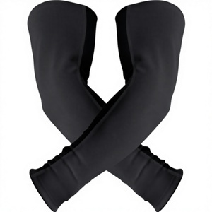 Mangas de Ciclismo Negras 100% Poliéster Anti-UV Unisex para Adultos - Product Image 3