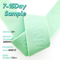 Sangle en nylon jacquard décorative à impression de lettres inversées, en sangle élastique tissée extensible personnalisée, très vendue