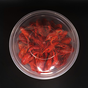 Borui Disposable Round Bowls With Lids Large Capacity For Crayfish Takeout Party Use PP Material <b>Microwave</b> Safe - Product Image 2