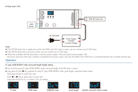 Controlador RF con Pantalla Digital DSA (5 Pines) 5-24VDC DMX512-SPI, Decodificador DMX512 a SPI y Controlador LED Pixel RF Inalámbrico