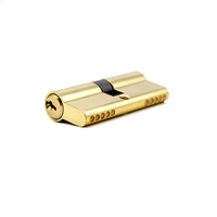Serrure Lcklux profil Euro double cylindre de serrure ouvert 60mm 70mm serrure à cylindre en laiton avec clé pour porte en bois