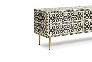 Meuble de rangement à tiroirs en incrustation d'os, le plus vendu, avec des détails artistiques pour la décoration de la maison, disponible au meilleur prix du marché - Product Image 5