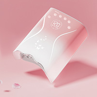 Lampe à ongles UV LED sans fil professionnelle 115W - Séchoir à ongles rechargeable sans fil pour tous les gels avec capteur intelligent, qualité salon