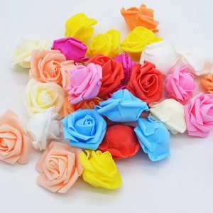 Fleur de rose en mousse 6,5 cm, tête de rose artificielle décorative, fleur de décoration de mariage, 100 pièces, grande taille - Product Image 2