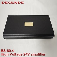 Amplificateur haute tension 24V 4x80W 4 canaux amplificateurs de qualité amplificateurs audio de voiture pour bus et camion