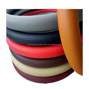 Fourniture d'usine directement couverture de volant de voiture chauffante en cuir PU PVC - Product Image 2