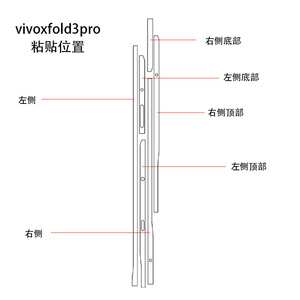 Étui de protection pour téléphone pliable Vivo Xfold3 Pro, transparent, givré, en TPU et PC, anti-traces de doigts, design de dessin animé, film protecteur - Product Image 3