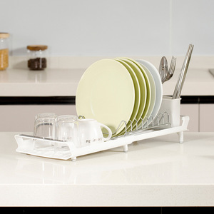 Escurridor de platos extensible, organizador de secado de encimera de fregadero para cuencos y platos - Product Image 2