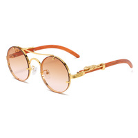 Lunettes de soleil carrées en métal à monture intégrale de haute qualité avec logo personnalisé, protection UV400, design rétro avec décoration tête de léopard, durables et confortables pour hommes