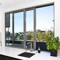 Fabricante GS Ventanas y puertas de aluminio Perfil de aluminio Ventanas correderas Ventanas de aluminio para casas