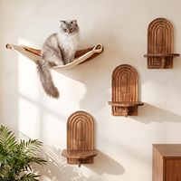 Étagères murales pour chats, pour gagner de la place, stables et sûres, peignables, pré-percées, étagère de repose pour grands chats