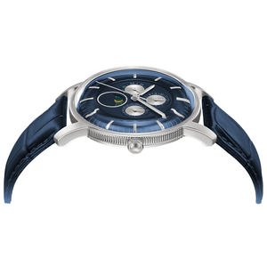 นาฬิกาควอตซ์ผู้ชายสแตนเลสสตีลแบบกำหนดโลโก้ OEM คุณภาพสูง กระจกโดม กันน้ำ สีทอง หรูหราสำหรับผู้ชาย - Product Image 6