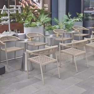 Hiện đại nhôm đồ nội thất thiết lập thoải mái bền ngoài trời không thấm nước ghế mây cho vườn công viên sân ăn uống khách sạn patios - Product Image 2