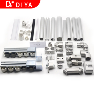Flexible magra tubería para el almacén rack de almacenamiento de aluminio sistema de estanterías de - Product Image 2