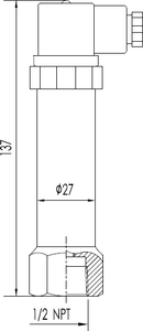 4-20mA thép không gỉ công nghiệp máy phát áp lực Rks ap202 Độ chính xác 0.1% máy phát áp lực tiêu cực - Product Image 6
