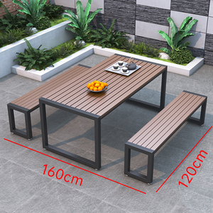 Vendita calda Mesas Para Eventos in lega mobili da giardino Set da pranzo all'aperto tavoli ristorante più combinazioni sedie da scrivania - Product Image 5