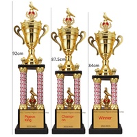 Trophée de Chine en métal extra-large à quatre piliers pour la commémoration des compétitions de Taekwondo, l'arithmétique mentale, la danse de rue, le ski, la peinture et les événements juniors