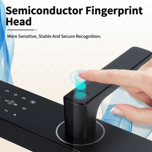 Tuya Ứng Dụng Thông Minh Nhôm Cao An Ninh Vân Tay RFID Thẻ Mặt Công Nhận Key Lỗ Mộng 5050 Mèo Mắt Tất Cả Các Kết Nối Qua Wifi - Product Image 4