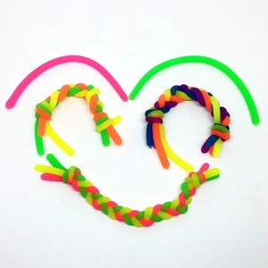 Soft TPR Stretchy Noodle <b>Fidget</b> String Toy for Kids and Adults Squishy Decompression Play Stress Relief Sensory Gift - Product Image 2