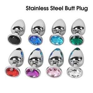 Yeni paslanmaz çelik kristal prostat popo fiş seksi yetişkin oyuncaklar erkek SM oyunları kadın Anal seks oyuncakları için yüksek kaliteli Metal - Product Image 4