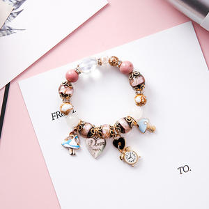 Pulseras de Cuentas Bohemias de Verano para Niñas, Pulsera de Cuentas Creativa con Letras de Corazón, Pulsera de Cuentas de Vidrio Coloridas Hechas a Mano - Product Image 6
