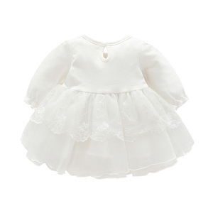 Offerte calde 2020 moda primavera e <span class=keywords><strong>autunno</strong></span> <span class=keywords><strong>neonata</strong></span> pizzo principessa vestito vestiti del bambino vestiti del neonato abbigliamento del bambino - Product Image 3