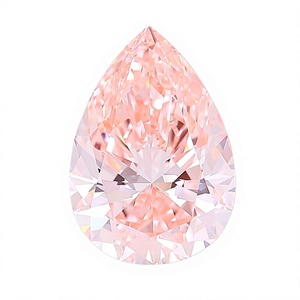 Diamant rose fantaisie naturel taille poire pour la création de bijoux - Product Image 1
