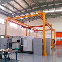 Système de grue flexible robuste KBK 1T 2T 3T, grue modulaire légère à pont avec palan électrique et chariot motorisé CE