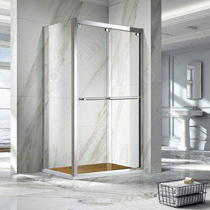 Cabine <span class=keywords><strong>de</strong></span> <span class=keywords><strong>douche</strong></span> ronde <span class=keywords><strong>de</strong></span> luxe avec porte <span class=keywords><strong>coulissante</strong></span> en verre, étanche, pour projets hôteliers - Product Image 2