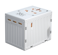 Adaptateur de voyage universel GaN 35W Adaptateur de prise internationale avec 3 USB-C PD et 2 USB-A Adaptateur de voyage à charge rapide