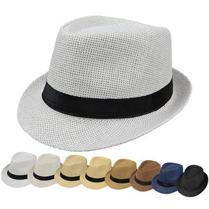 Sombrero de Paja Personalizado con Logotipo, Estilo Panamá, Jazz, Vaquero, Fedora, para Playa, Verano, Aire Libre, para Hombre y Mujer - Product Image 1