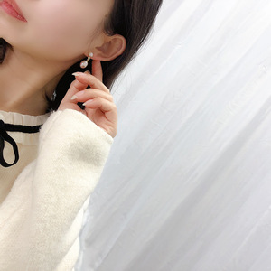 <span class=keywords><strong>Orecchini</strong></span> <span class=keywords><strong>di</strong></span> Lusso Placcati in Oro 18k con <span class=keywords><strong>Perle</strong></span> Naturali d'Acqua Dolce da 7-8mm - Product Image 2