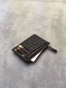 Cartera de Cuero Trenzado Más Vendida, Cartera de Piel de Vaca Trenzada para el Uso Diario, Organizador de Tarjetas de Lujo, Proveedor de Artículos de Boutique - Product Image 4