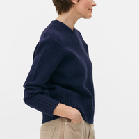 Femmes laine floue décontracté Style classique chaud pull en tricot printemps automne col en v manches longues pull pull