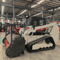 WECAN Transplanteurs d'arbres, broyeurs et divers accessoires pour chargeuses compactes populaires en Europe, en Amérique et en Russie, broyeur de broussailles