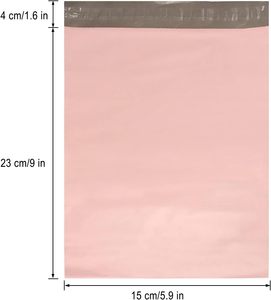 Bolsas de Envío Autoadhesivas de Polipropileno VANTUR, Ecológicas, Reciclables e Impermeables para Ropa, Sobres Rosas de 2-3 mm de Grosor - Product Image 2