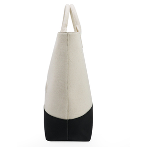 Women Tote <b>Bag</b> With Cosmetic Pouch <b>Large</b> Capacity Color Block PU Leather Handbag Custom Logo Shopping <b>Bag</b> - Product Image 4