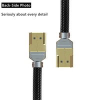 Câble HDMI 2.1 tressé en nylon Xput, 48 Gbps, ultra haute vitesse, prend en charge 8K 60Hz 4K 120Hz, mâle-mâle, pour ordinateur portable, téléviseur, moniteur