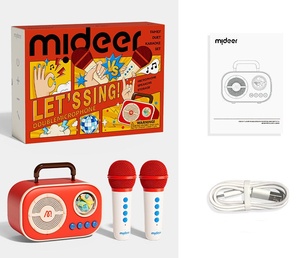Ensemble de microphones portables miniatures sans fil en plastique pour enfants, jouets musicaux pour la performance et le chant - Product Image 4